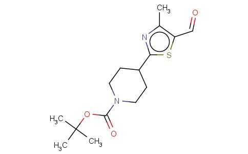 TERT-BUTYL 4-(5-FORMYL-4-METHYL-1,3-THIAZOL-2-YL)PIPERIDINE-1-CARBOXYLATE